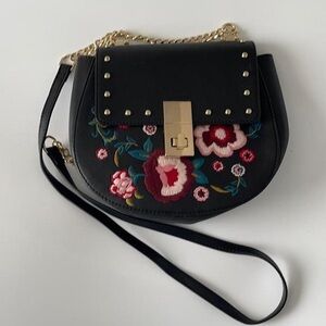 Express black cute handbag crossbody purse floral y2k vintage grunge street wear